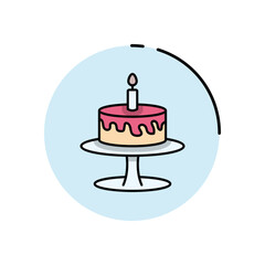 Cake  vector icon