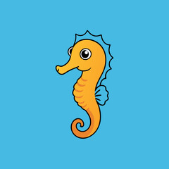 Obraz premium Seahorse vector illustration 