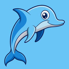Obraz premium Dolphin vector illustration