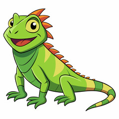 Iguana vector illustration