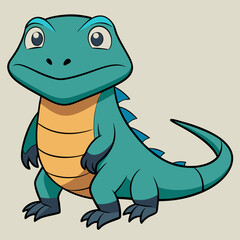 Komodo Dragon
 vector illustration 