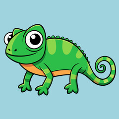Chameleon  vector illustration 
