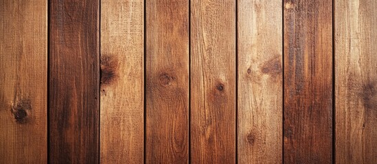 Naklejka premium Wooden planks with visible grain and knotholes in horizontal alignment
