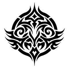 Fototapeta premium black and white tattoo design and tattoo design element tattoo design