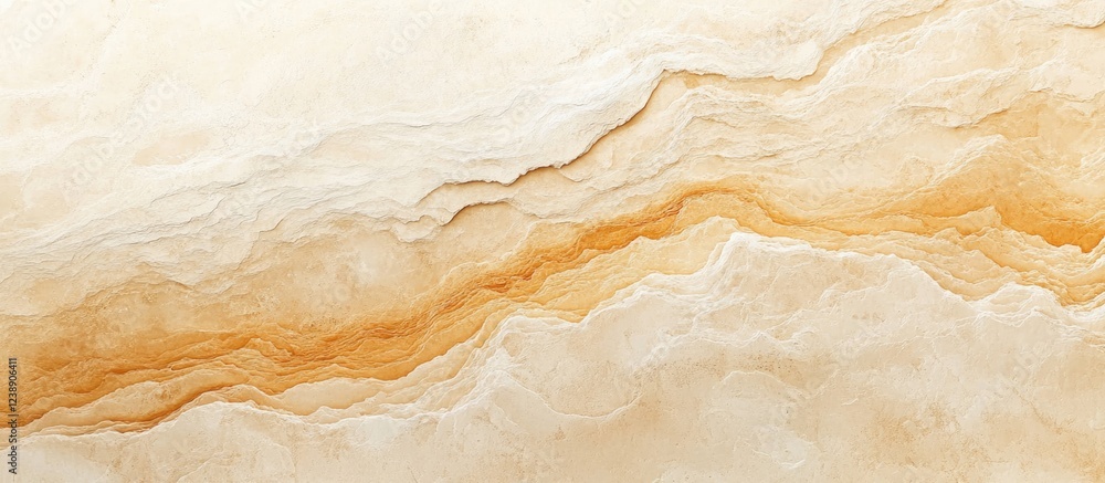 Poster abstract beige and orange marble texture background with natural patterns and flowing lines.