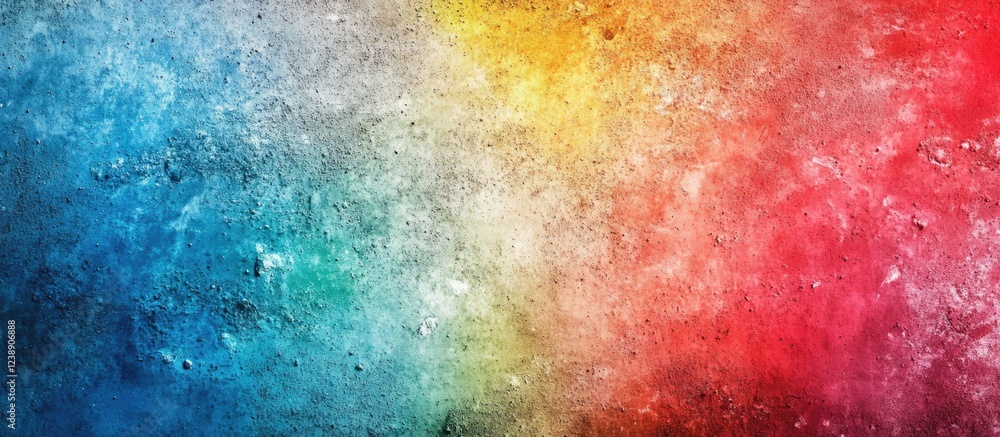 Aufkleber abstract colorful textured background with blue, yellow, and red gradient blend and soft brush strok