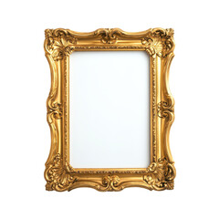 Elegant golden frame ready for artwork display or photography.