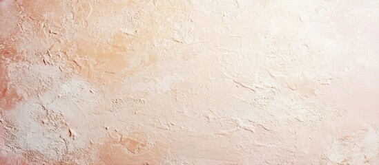 Fototapeta premium Beige and Peach Textured Wall Background with Subtle Brushstrokes and Copy Space