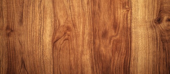 Naklejka premium Close-up of natural wooden texture with warm brown tones and visible grain patterns