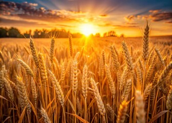 Golden Wheat Field Sunlight: A Candid Summer Harvest Scene