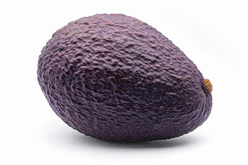 Hass avocado fruit (Persea americana Cv. Hass), Lauraceae. Fruit tree, evergreen. variety of avocado.