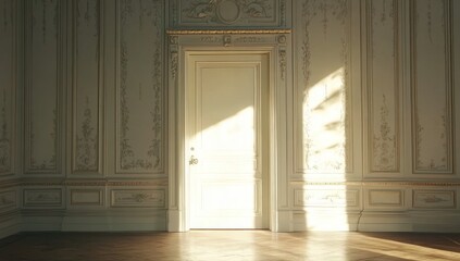 Sunlit Elegance: A Glimpse into a Grand Room's Serene Interior