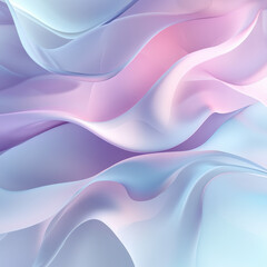 Obraz premium A sophisticated abstract backdrop, soft pastel blues blending with gentle curves, layered transparency effect adding depth
