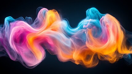 Obraz premium Abstract Colorful Swirling Nebula Cosmic Cloudscape