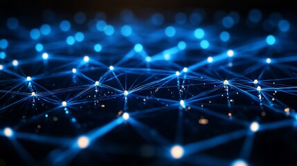 Blue technology network connection