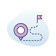 Destination  vector icon