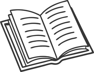 Book icon for design 