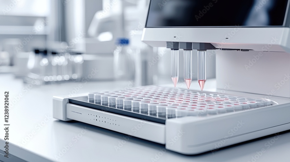 Poster automated lab equipment for sample processing