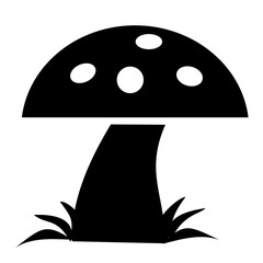 Mushroom with polka dots