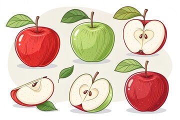 pattern with apples