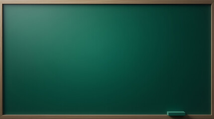Green board chalkboard blackboard with frame blank green board empty education concept school material green background 