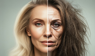 Before and after - unhealthy lifestyle, smoking and alcohol