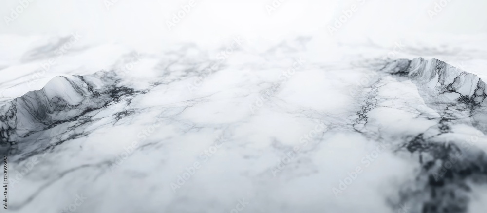 Aufkleber black and white marble texture background with soft gradients and veins suitable for background desi