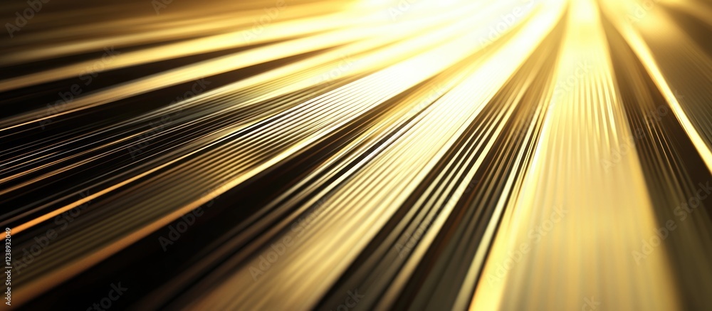Poster abstract golden light streaks background with motion blur and lines creating dynamic texture and dep