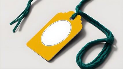 Blank Tag mockup design, ideal for branding, packaging, etc