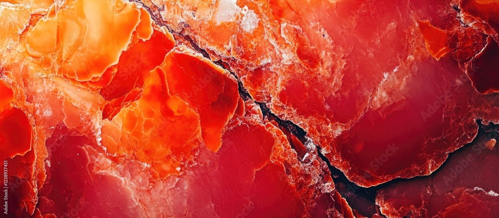 Aufkleber red agate stone texture background with natural patterns and earthy tones, suitable for design proje