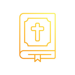 Obraz premium Bible vector icon