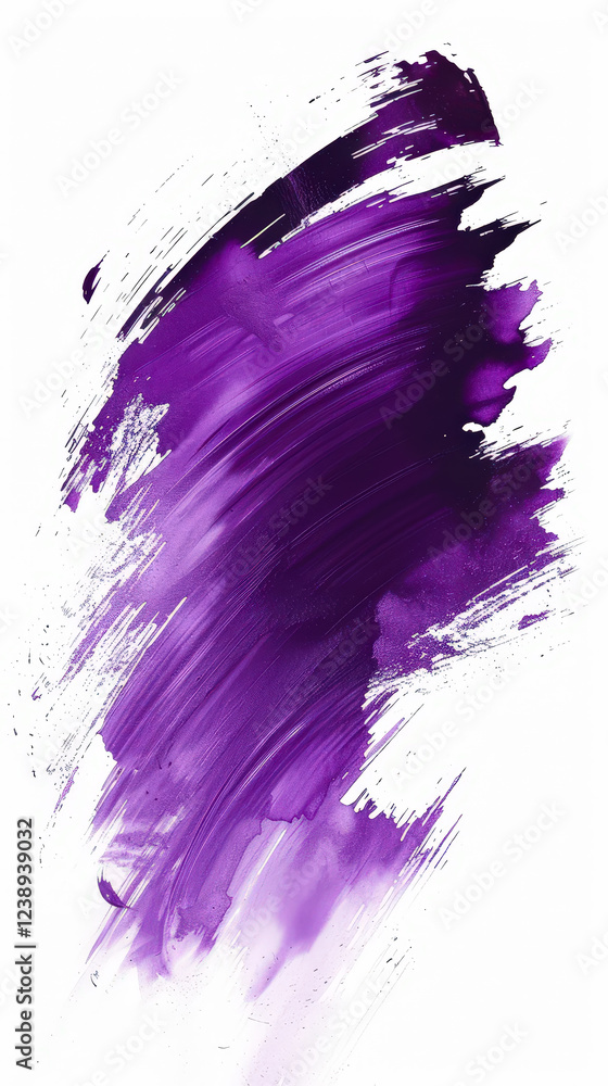 Aufkleber bold purple brush strokes create an engaging visual that captures the essence of artistic creativity
