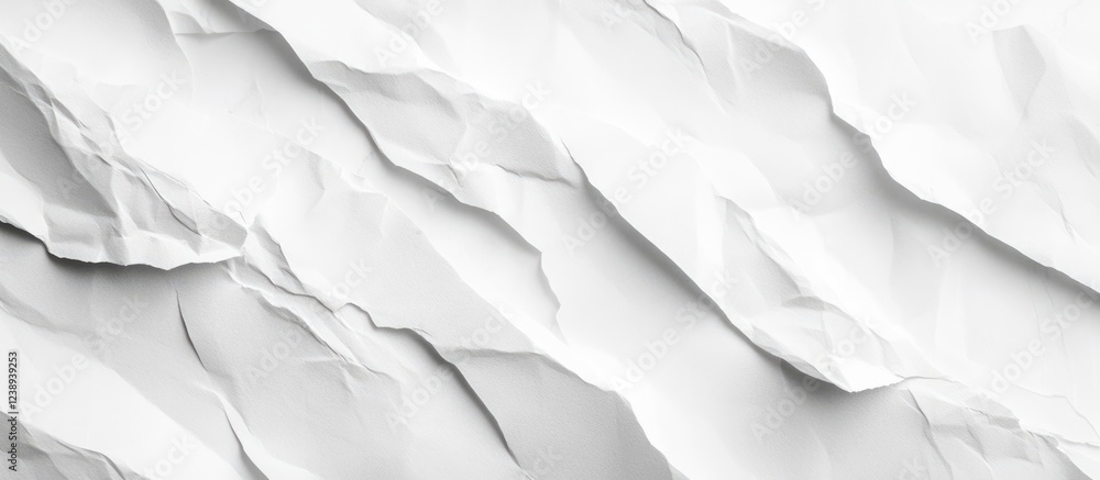 Aufkleber textured crumpled white paper background with shadowed folds and uneven surfaces suitable for graphi