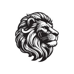Roaring Lion Silhouette: Bold and Fierce