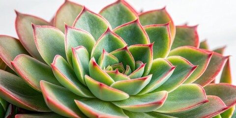 Fototapeta premium Macro shot of Echeveria Pulidonis leaves with detailed texture and patterns, succulent macro, nature photography, plant anatomy, botanical illustration