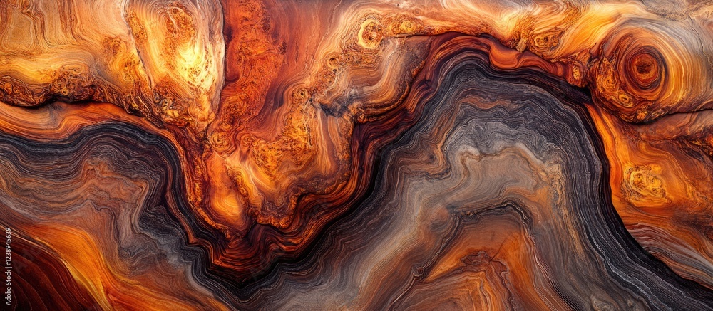 Poster abstract texture of marbled stone surface with orange, brown, and gray color patterns suitable for b
