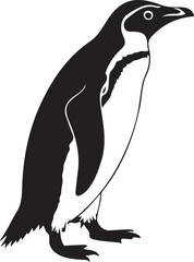Penguin silhouette image