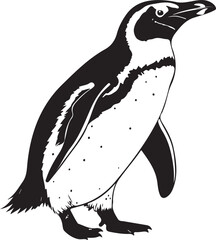 Penguin silhouette image