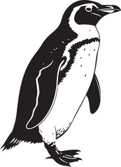 Penguin silhouette image