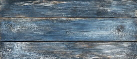 Fototapeta premium Blue wooden plank texture background with natural patterns and grains suitable for various design applications Copy Space