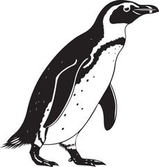 Penguin silhouette image