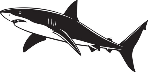 Shark silhouette image