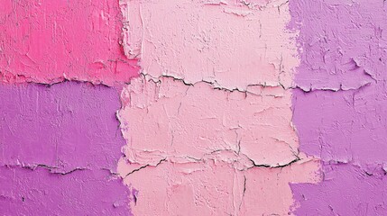 Obraz premium Abstract Pink and Purple Cracked Paint Texture
