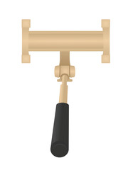 Selfie stick monopod. vector illustration