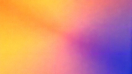 Gold red coral orange yellow peach pink magenta purple blue abstract background. Color gradient, ombre. Colorful, multicolor, mix, iridescent, bright, fun. Rough, grain, noise,grungy.Design.Template