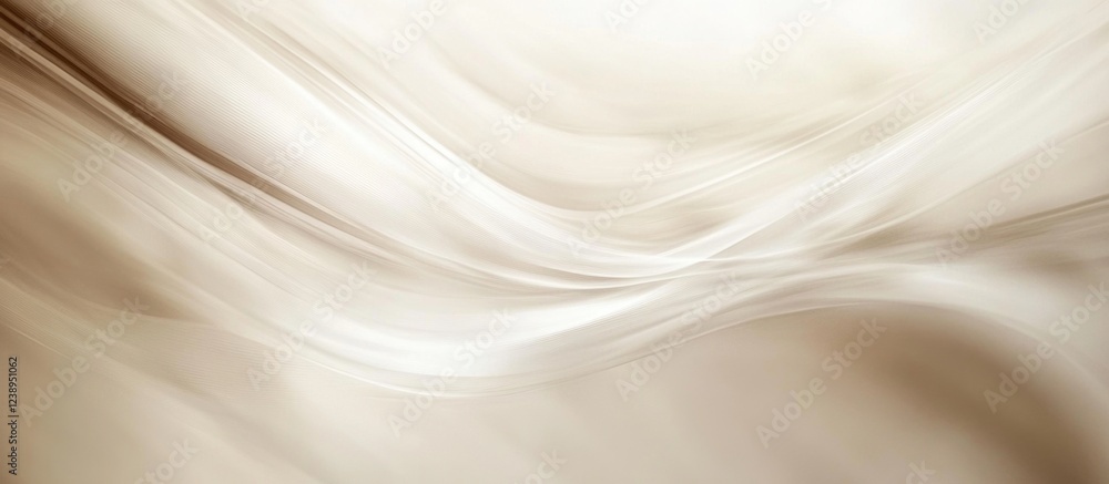 Poster abstract smooth flowing light beige background with soft curves and waves ideal for text overlay and