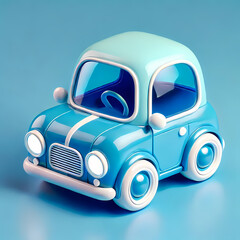 Blue Retro Car