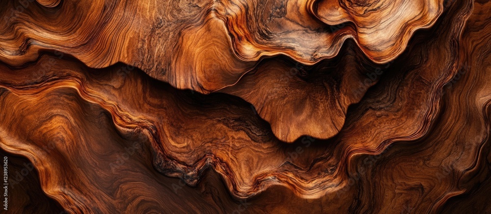Poster abstract wooden texture with intricate patterns and rich brown hues suitable for background design a