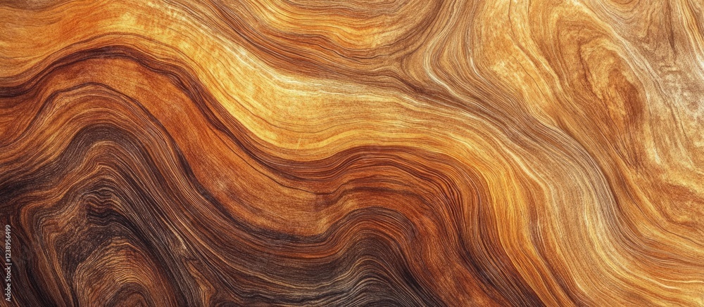 Poster abstract wood texture with flowing patterns in shades of brown and orange suitable for backgrounds a