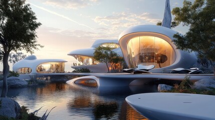 Futuristic Coastal Residence Modern Architectural Design